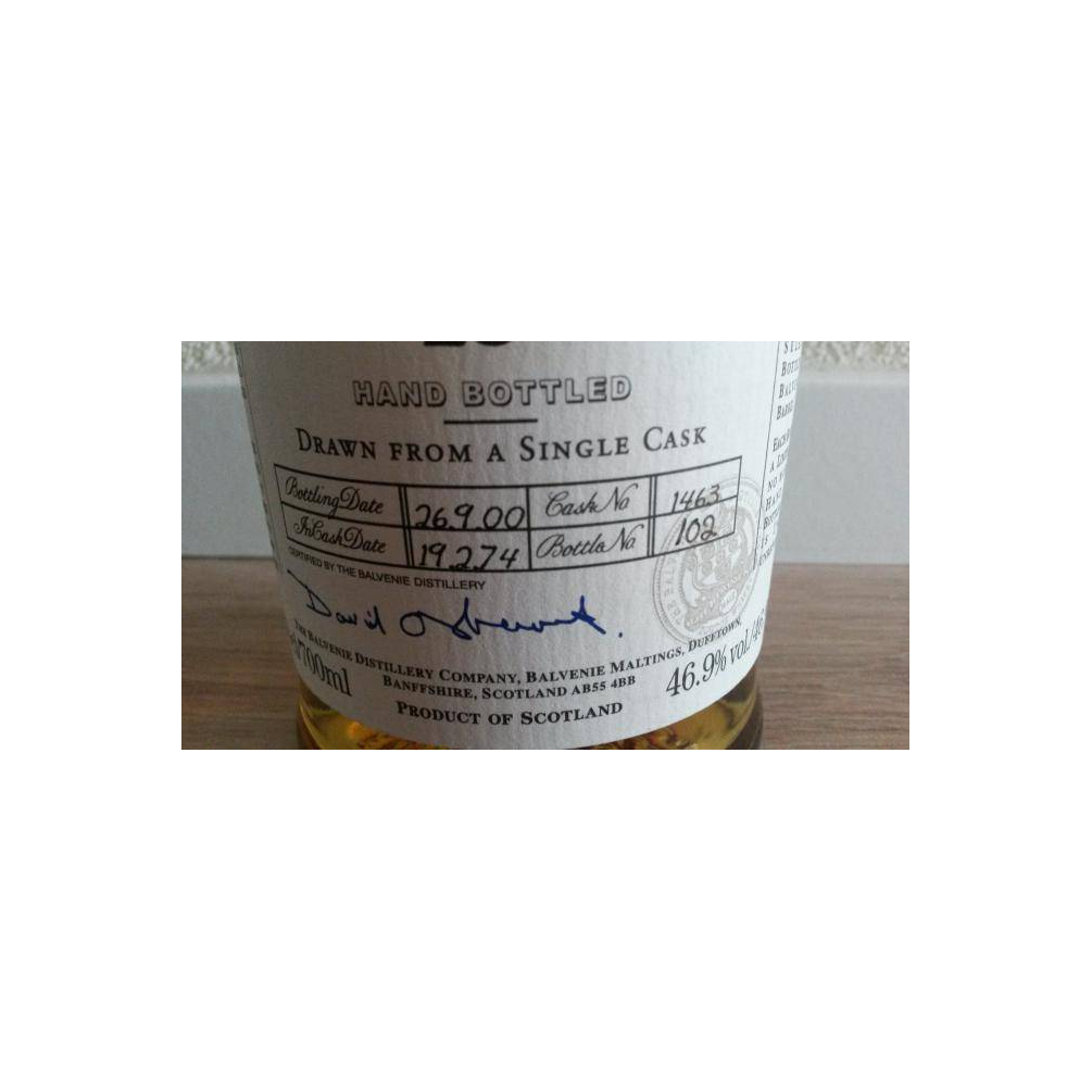 The Balvenie Single Cask 1974 25 Years Single Malt Whisky 2