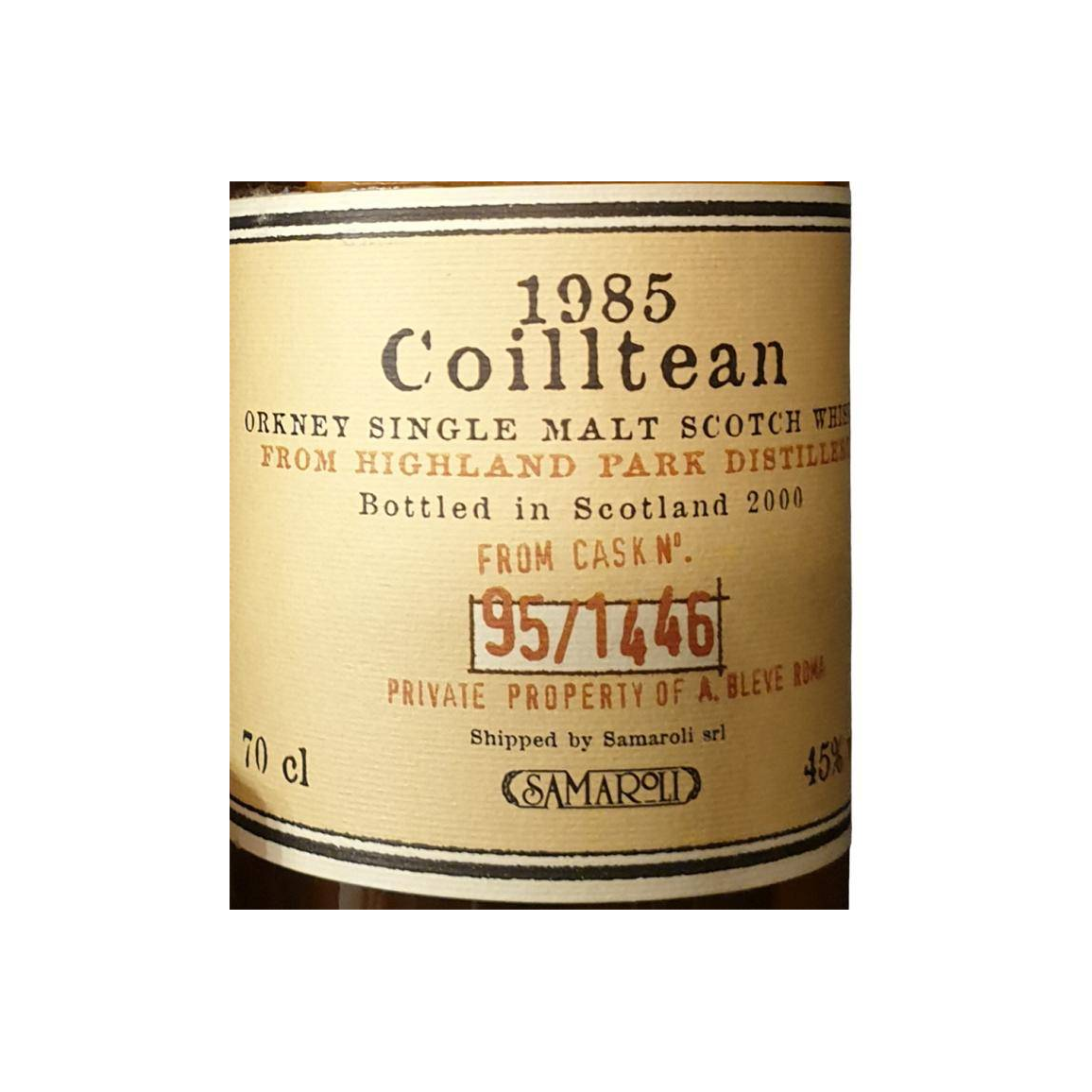 Highland Park 1985 15 Years Single Malt Whisky