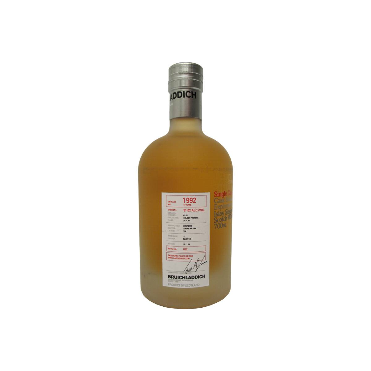 Bruichladdich 1992 17 Years Single Malt Whisky
