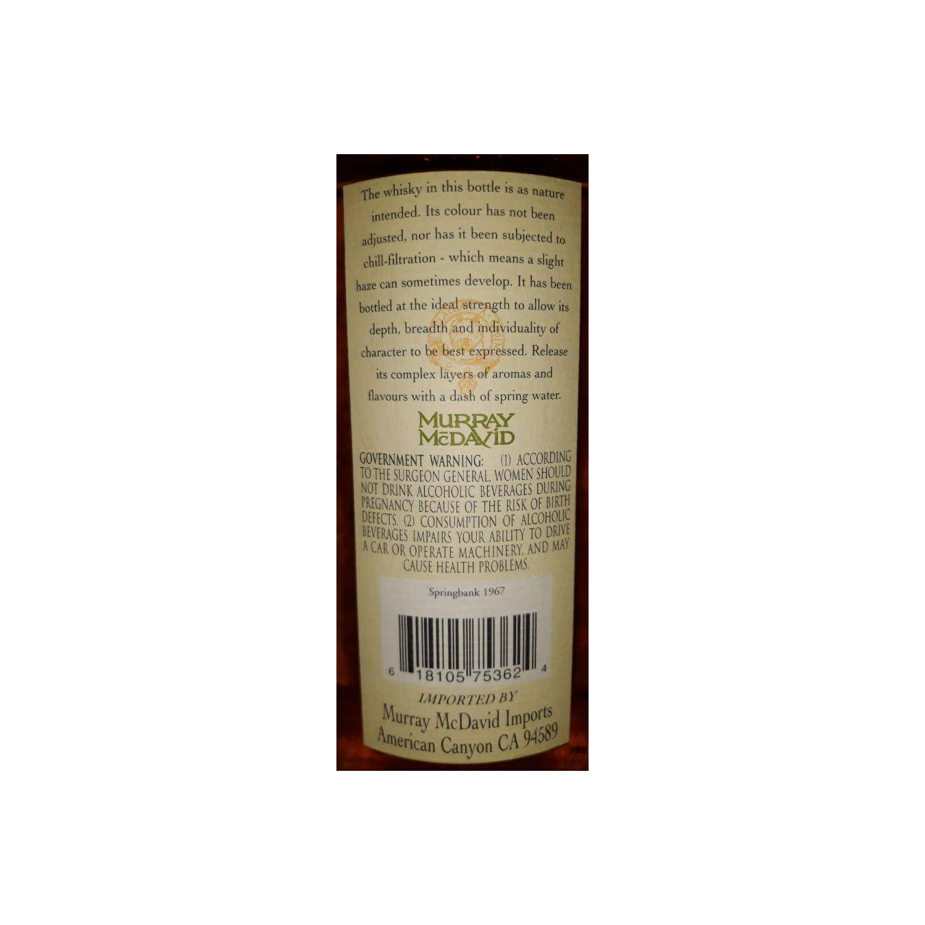 Springbank 1967 32 Years Single Malt Whisky 2