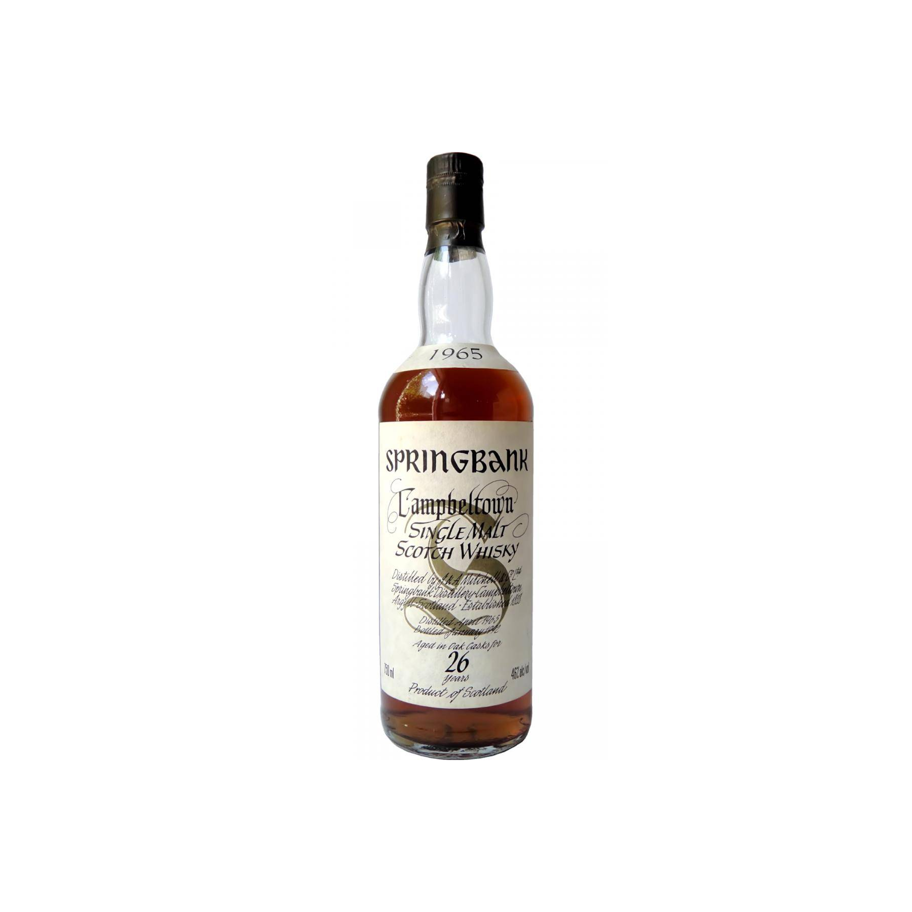 Springbank 1965 26 Years Single Malt Whisky