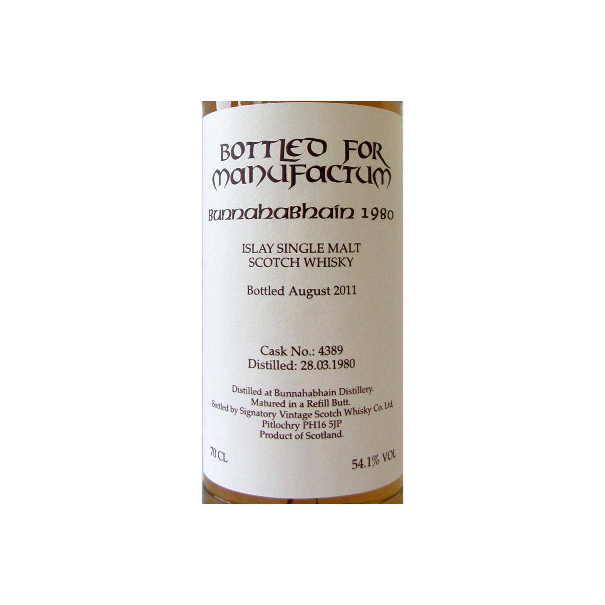 Bunnahabhain 1980 31 Years Single Malt Whisky