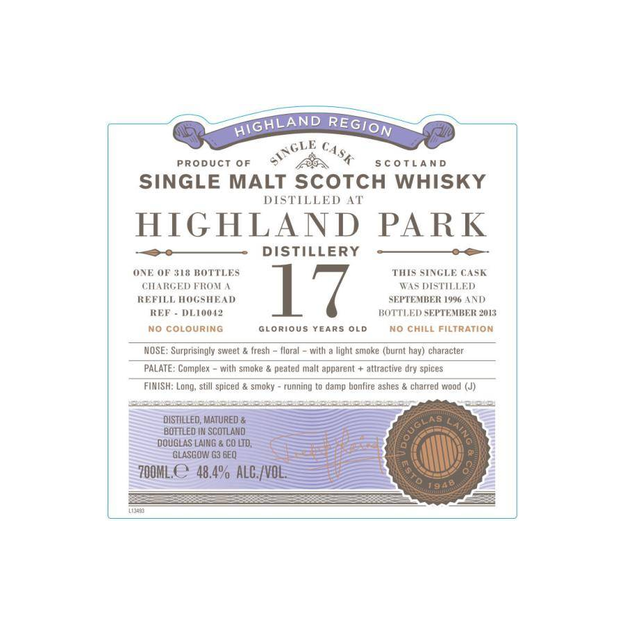 Highland Park Old Particular 1996 17 Years Single Malt Whisky