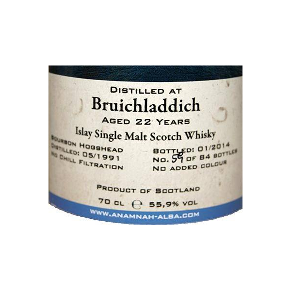 Bruichladdich 1991 22 Years Single Malt Whisky 2