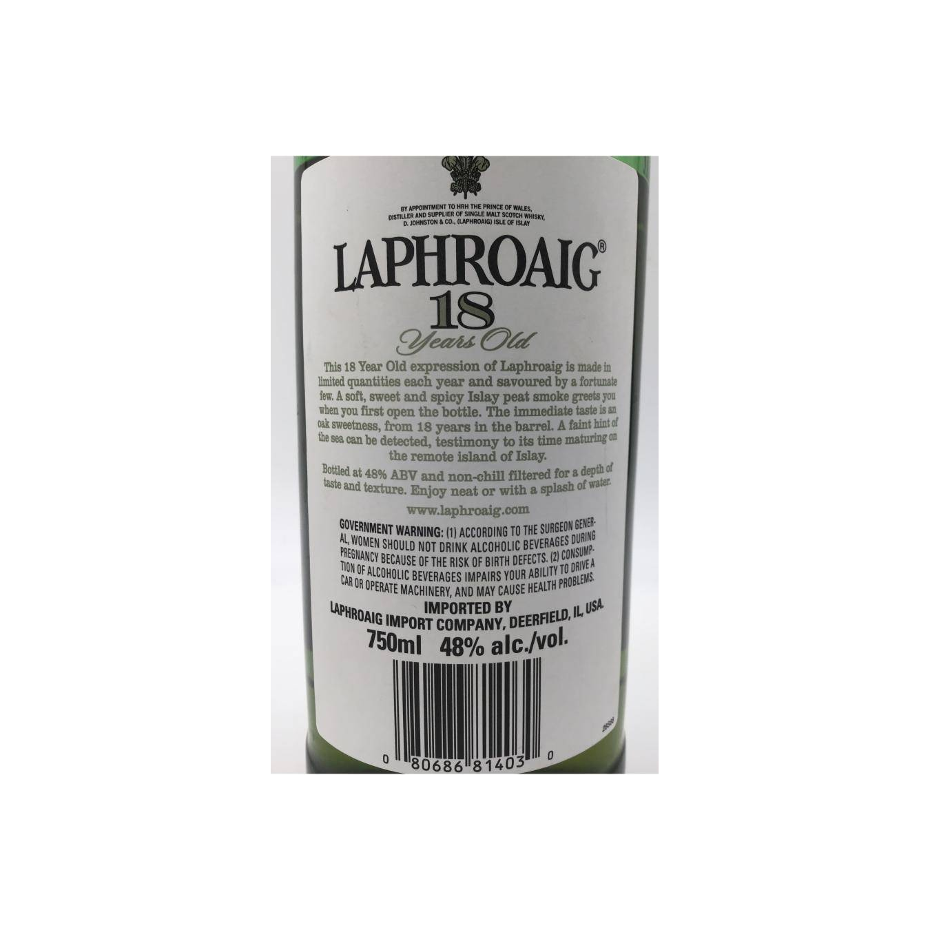 Laphroaig 18 Years Single Malt Whisky 2