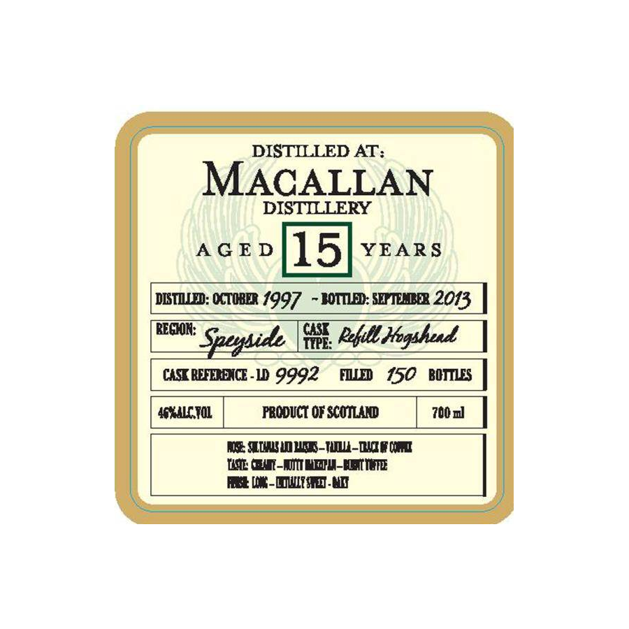 The Macallan 1997 15 Years Single Malt Whisky
