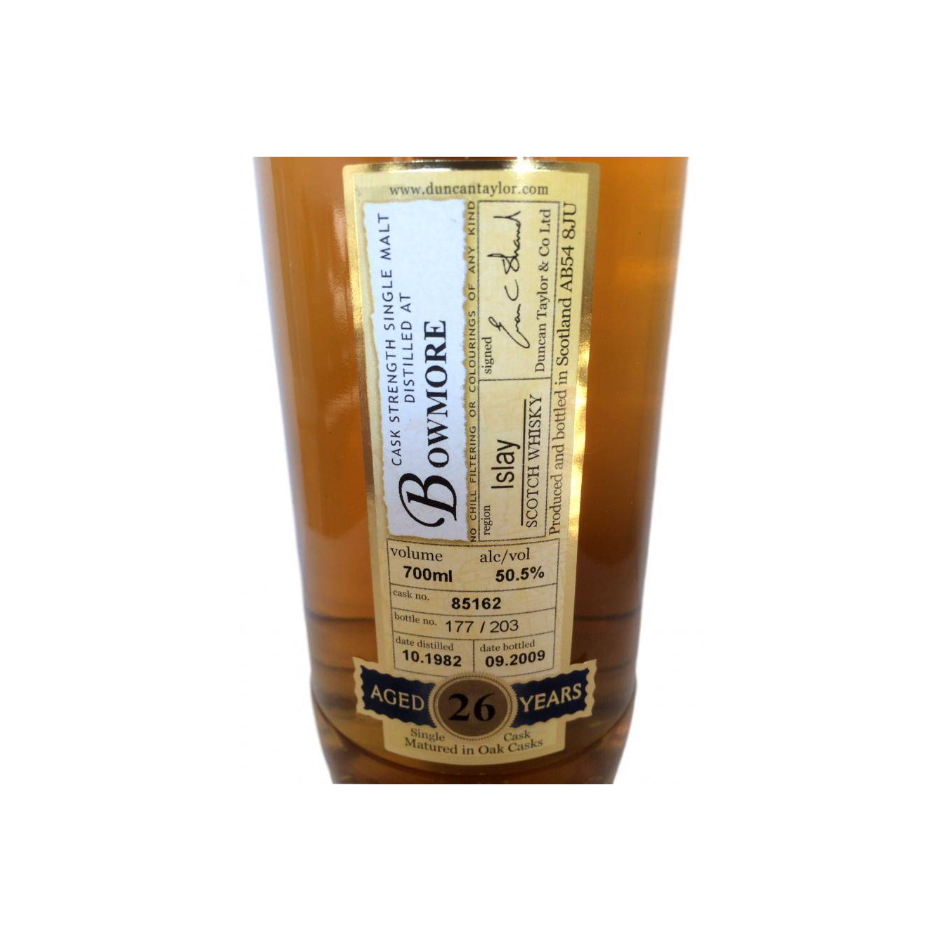 Bowmore Rare Auld 1982 26 Years Single Malt Whisky 2