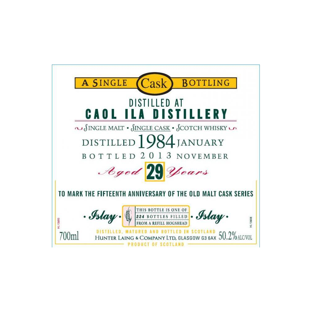 Caol Ila 1984 29 Years Single Malt Whisky 3