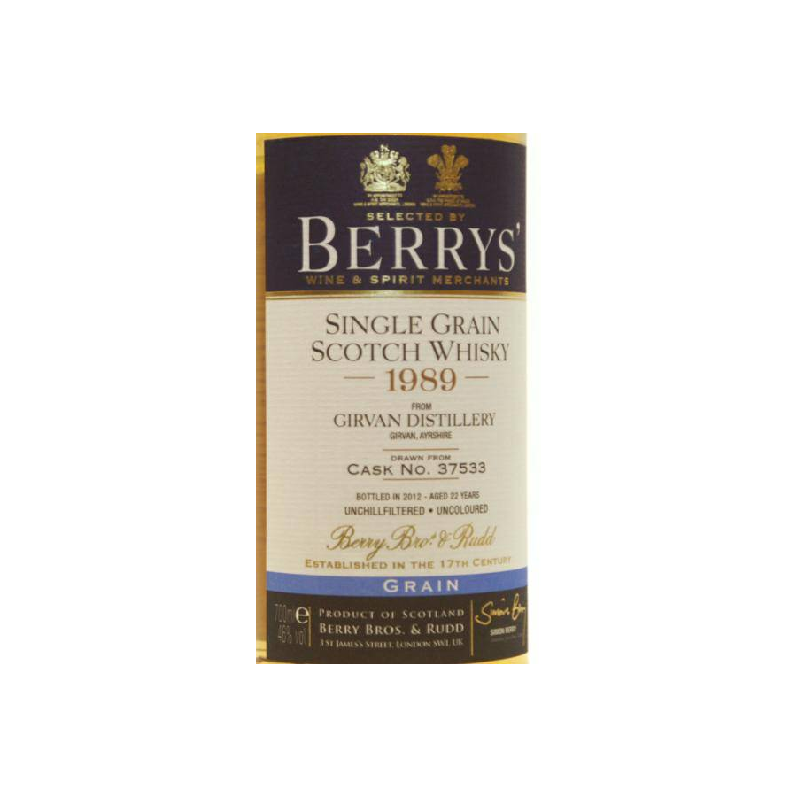 Girvan 1989 22 Years Single Grain Whisky