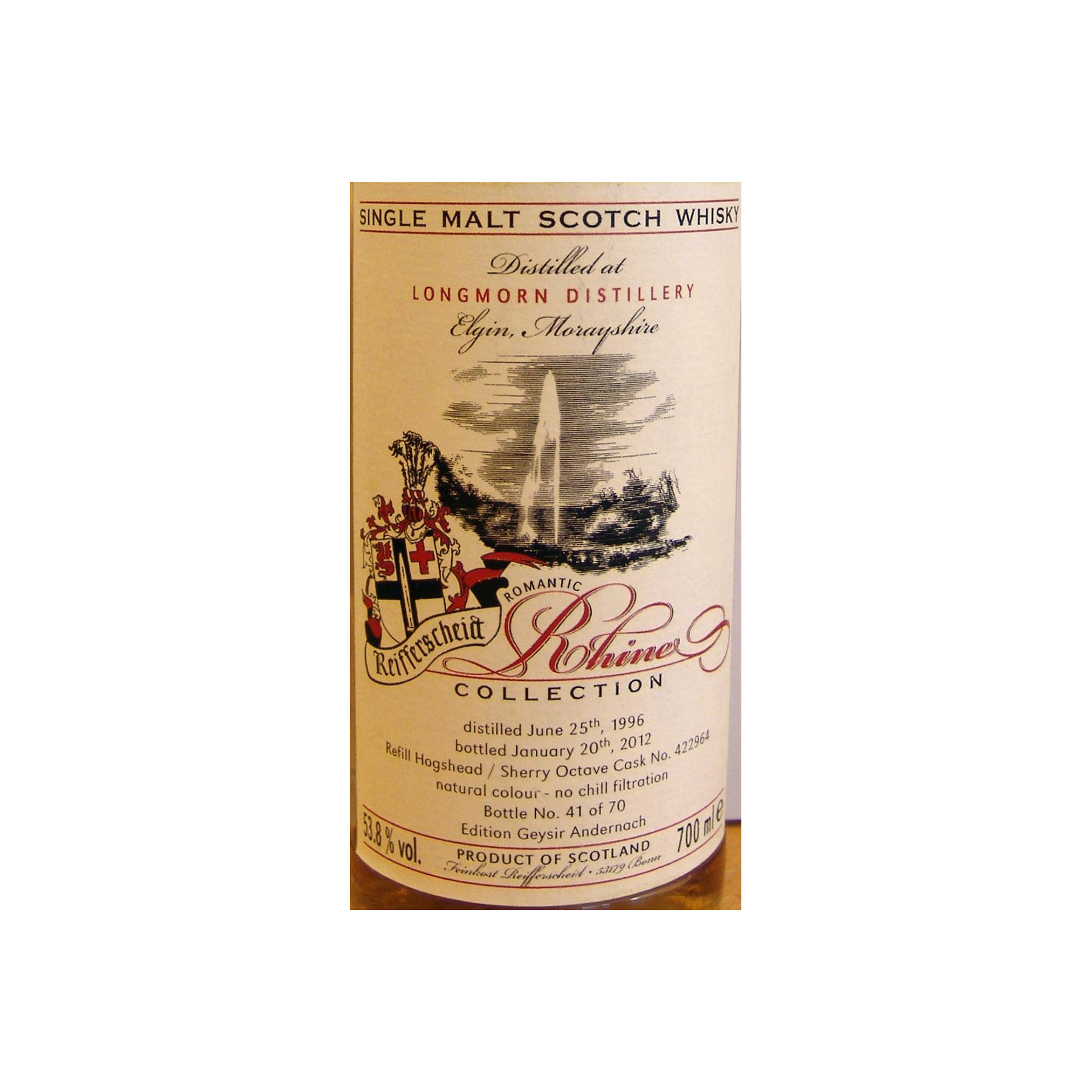 Longmorn 1996 15 Years Single Malt Whisky 2