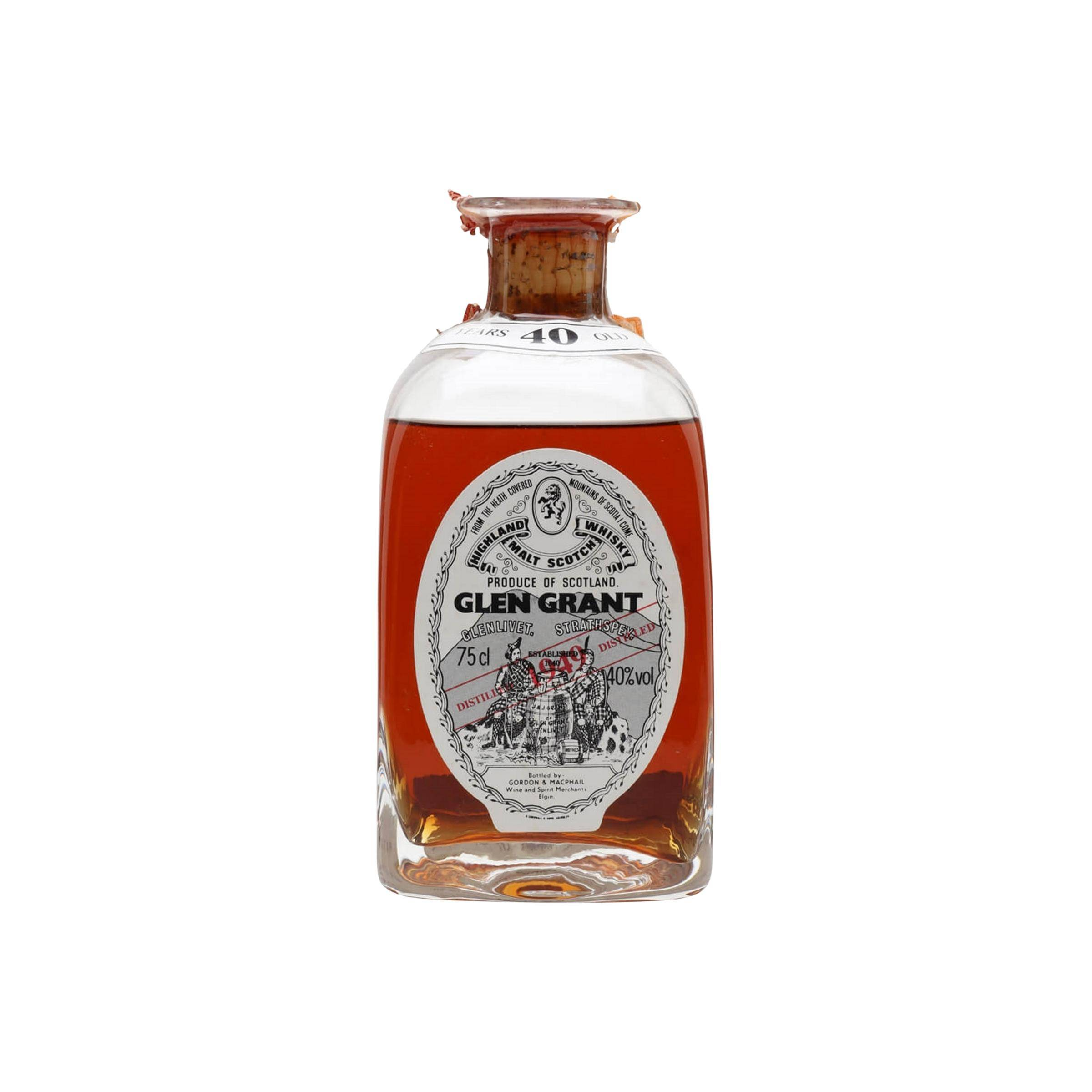 Glen Grant Licensed Bottling 1949 40 Years Single Malt Whisky