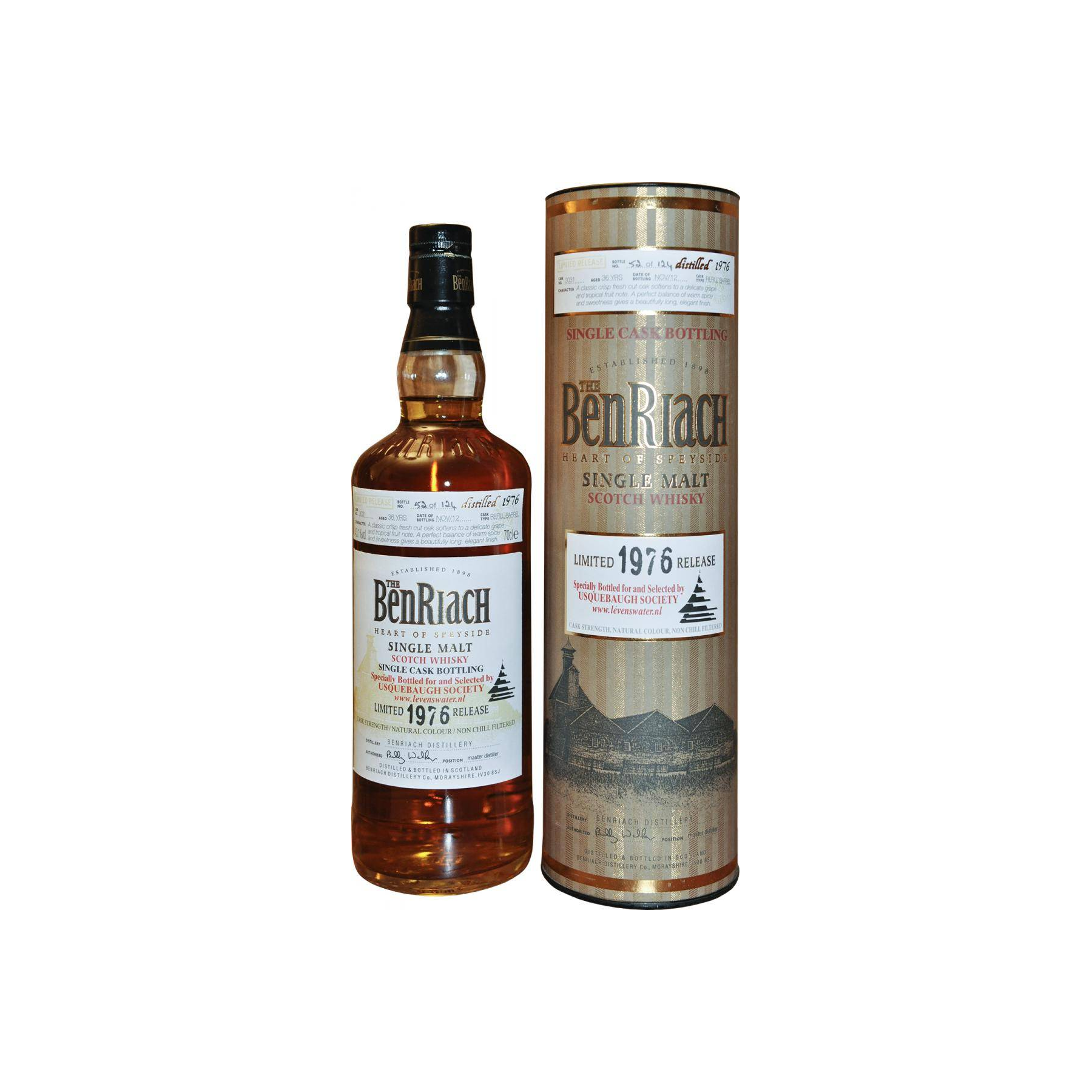 BenRiach Individual Cask Bottling 1976 36 Years Single Malt Whisky 2