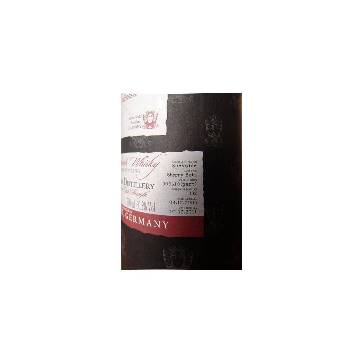 Glentauchers Individual Cask Bottling 2003 7 Years Single Malt Whisky 2