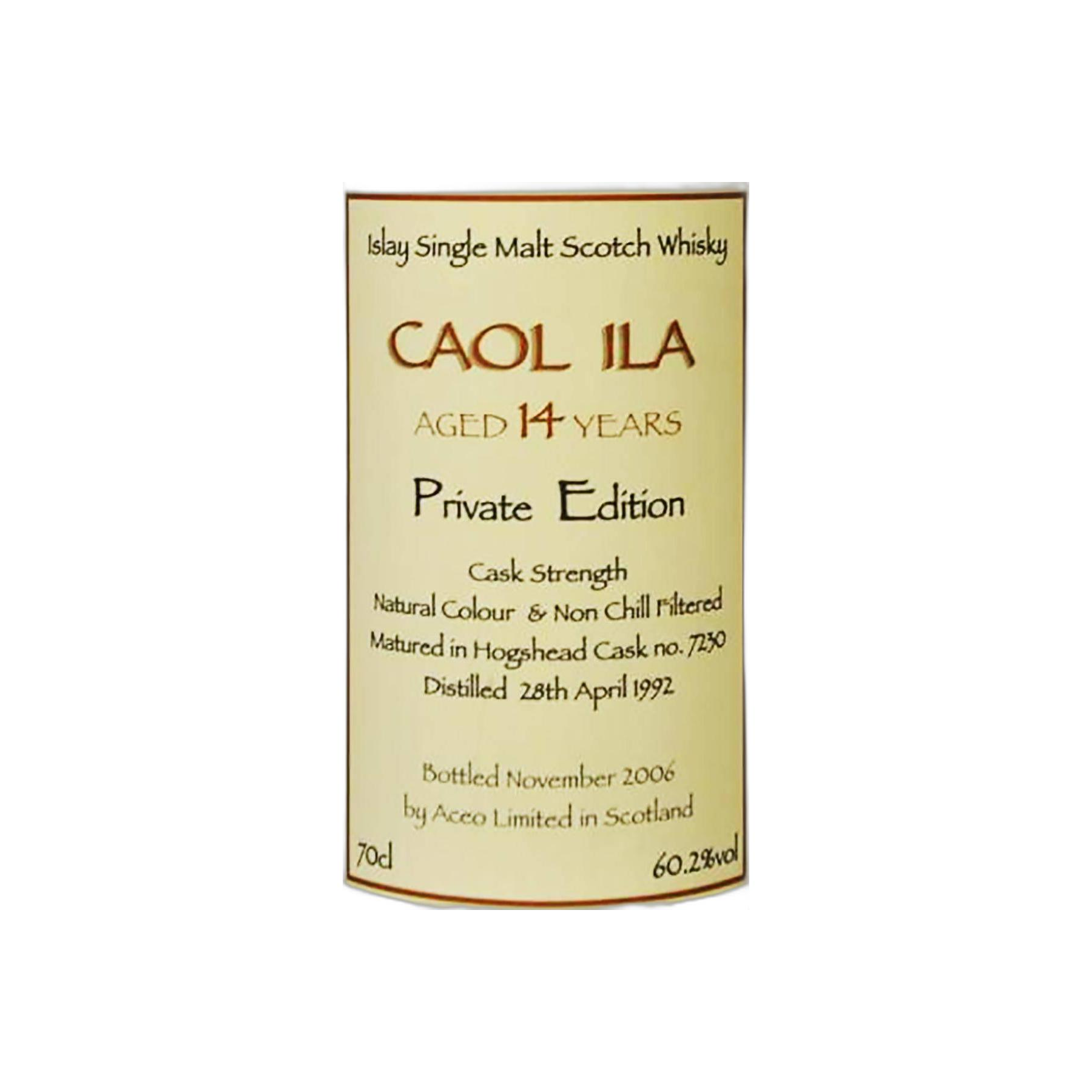 Caol Ila 1992 14 Years Single Malt Whisky 2