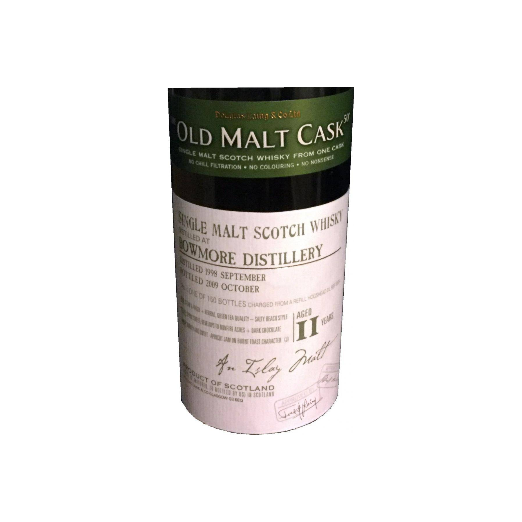 Bowmore Old Malt Cask 1998 11 Years Single Malt Whisky