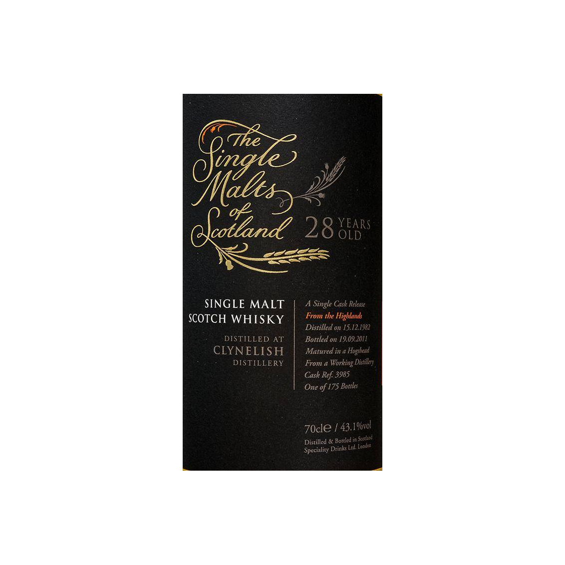 Clynelish The Single Malts of Scotland 1982 28 Years Single Malt Whisky 2