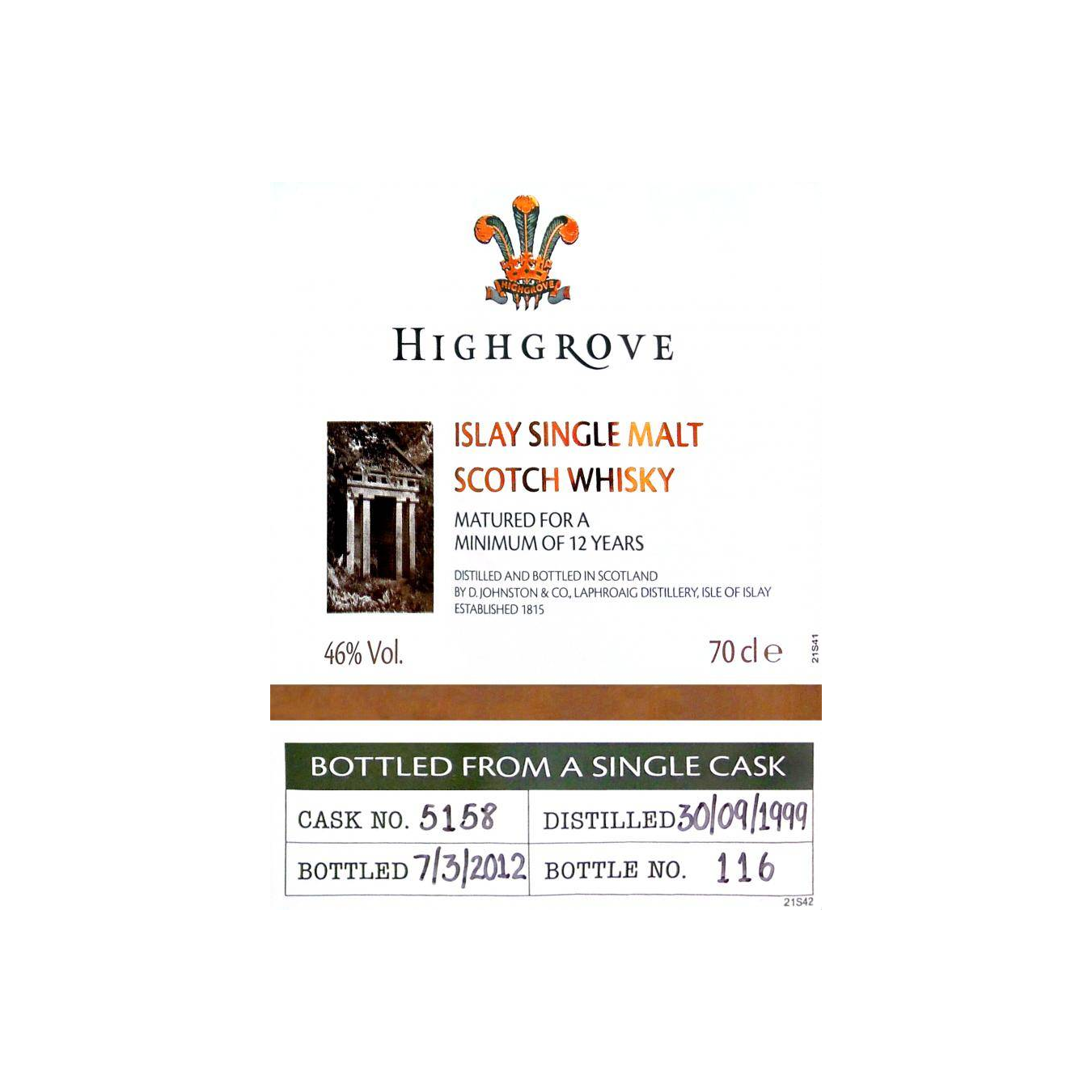 Laphroaig 1999 12 Years Single Malt Whisky 3