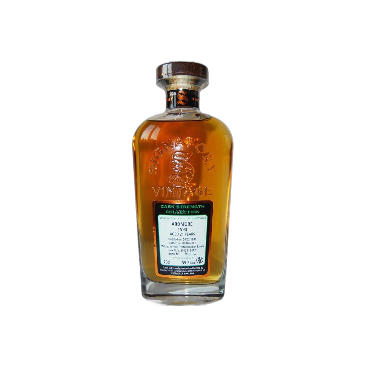 Ardmore Cask Strength Collection 1990 21 Years Single Malt Whisky