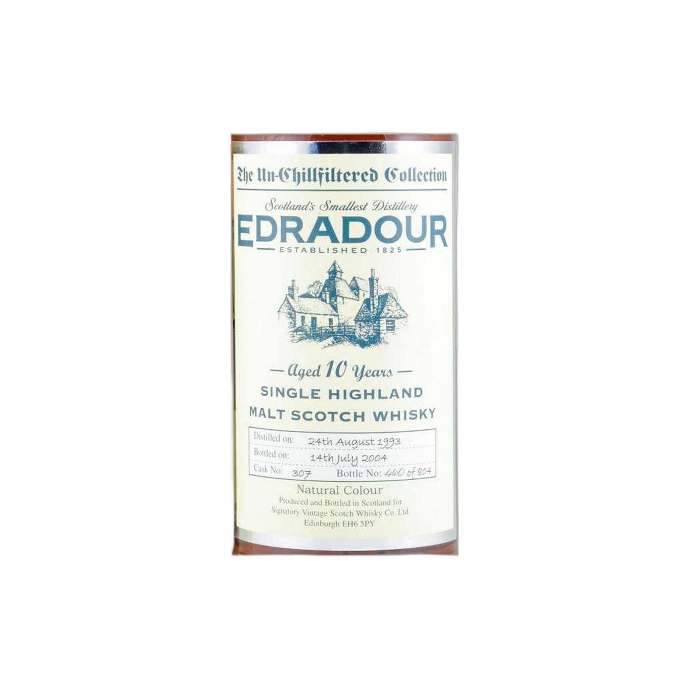 Edradour The Un-Chillfiltered Collection 1993 10 Years Single Malt Whisky