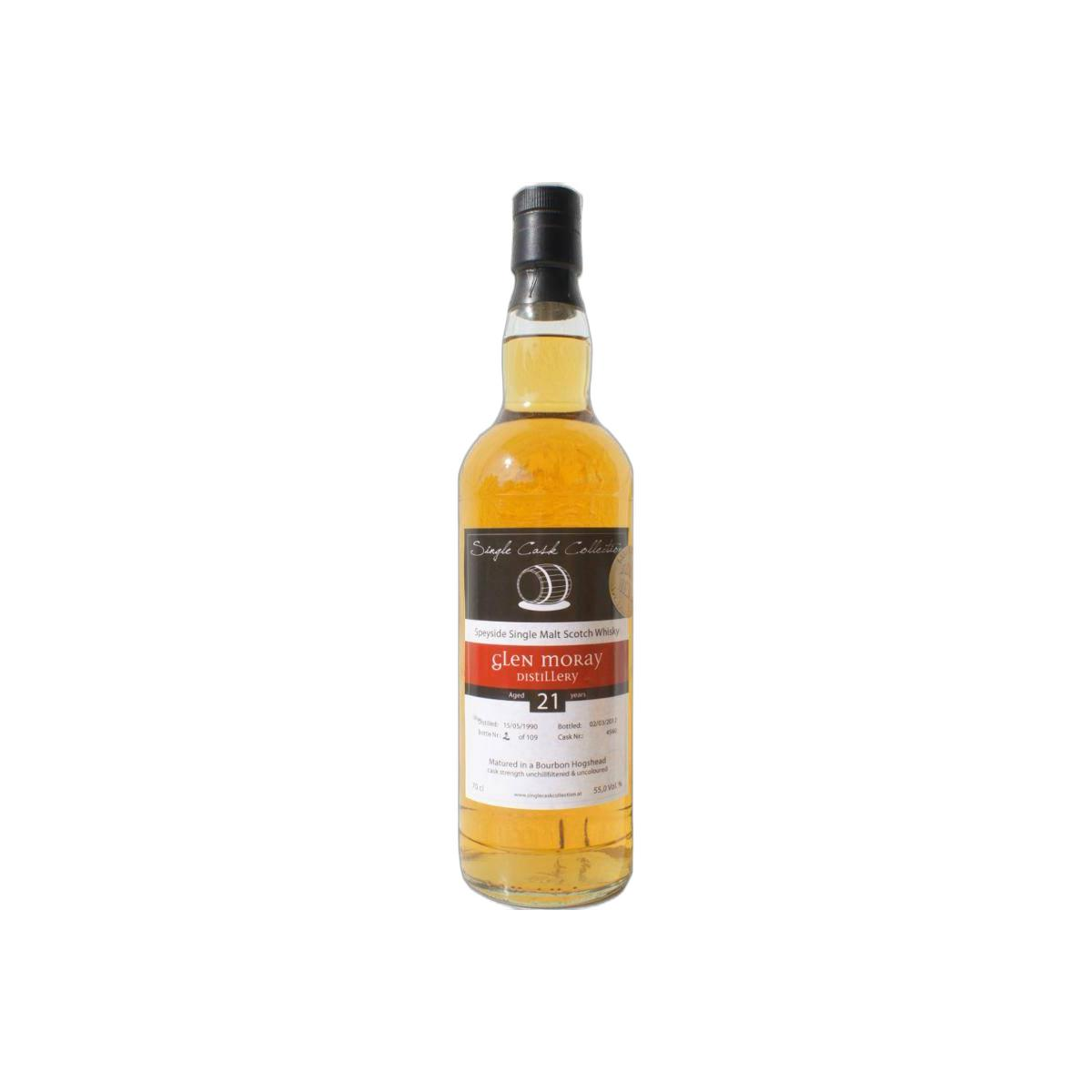 Glen Moray 1990 21 Years Single Malt Whisky