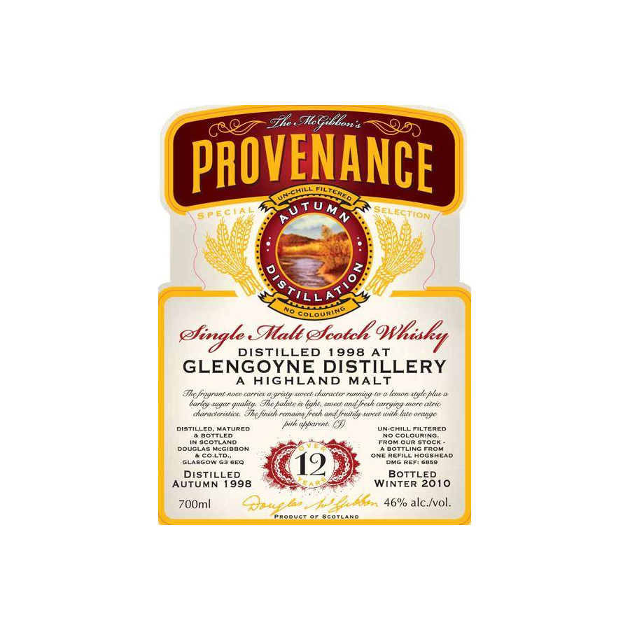 Glengoyne McGibbon's Provenance 1998 12 Years Single Malt Whisky 2