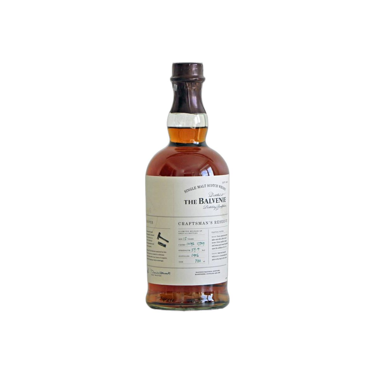 The Balvenie 1996 15 Years Single Malt Whisky