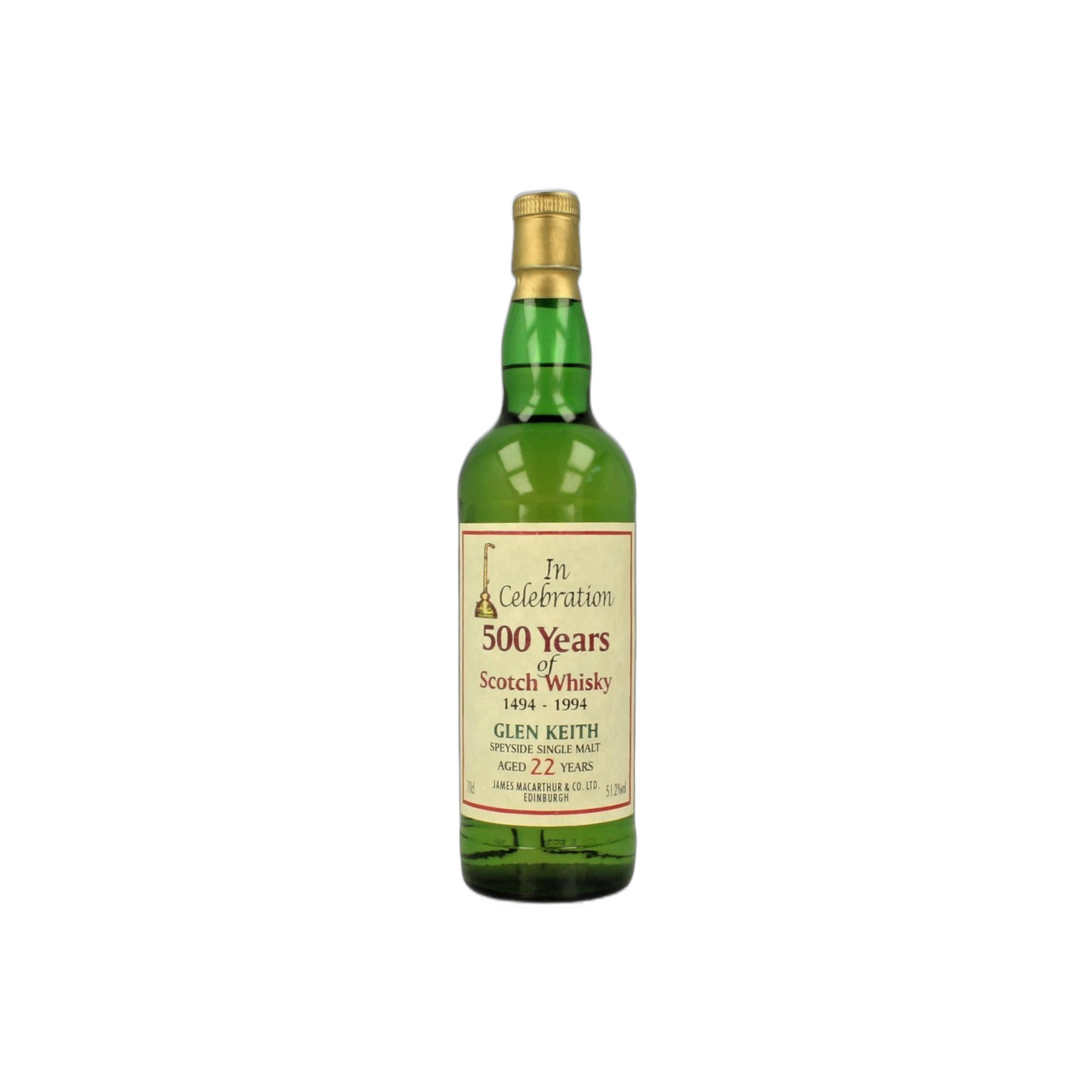 Glen Keith 22 Years Single Malt Whisky