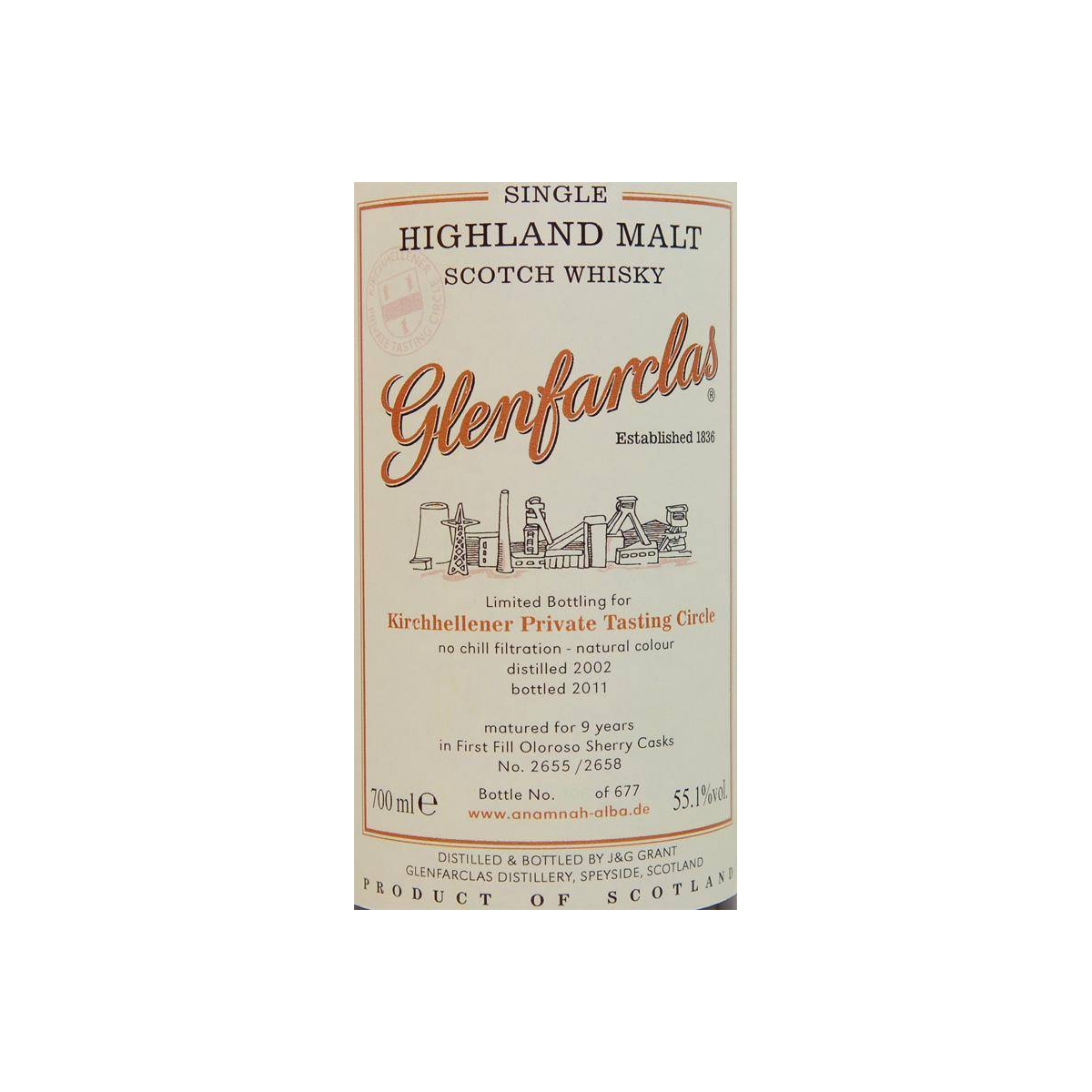 Glenfarclas 2002 9 Years Single Malt Whisky 2