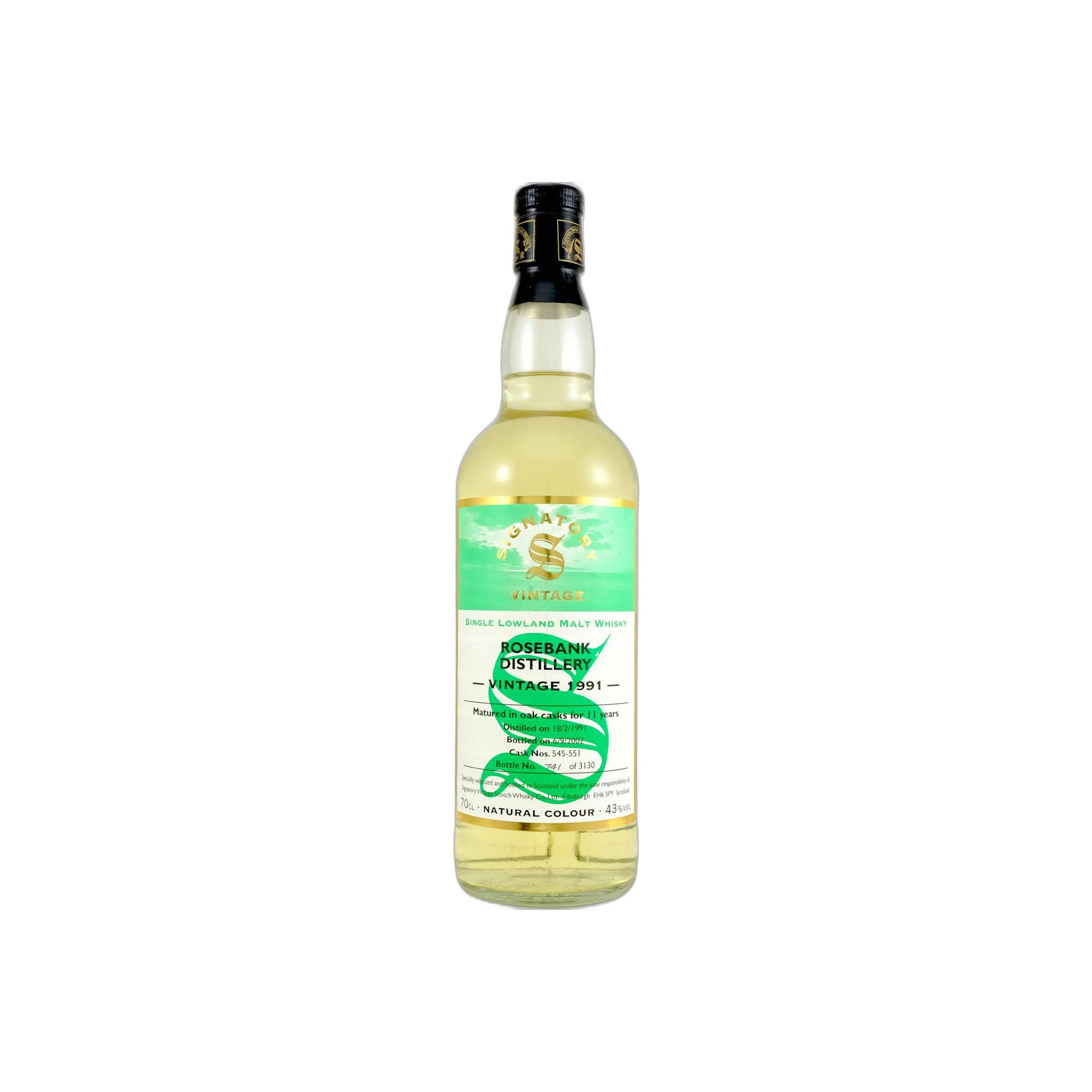 Rosebank Vintage Collection 1991 11 Years Single Malt Whisky