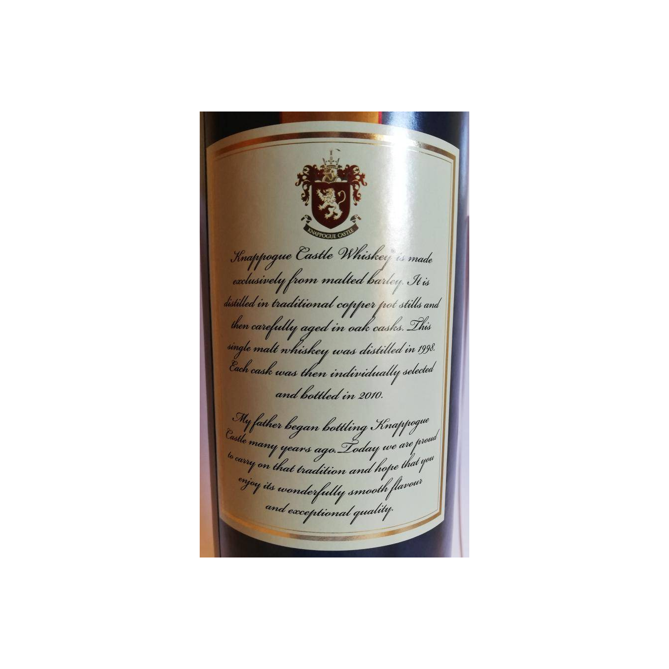 Knappogue Castle 1998 12 Years Single Malt Whisky 3
