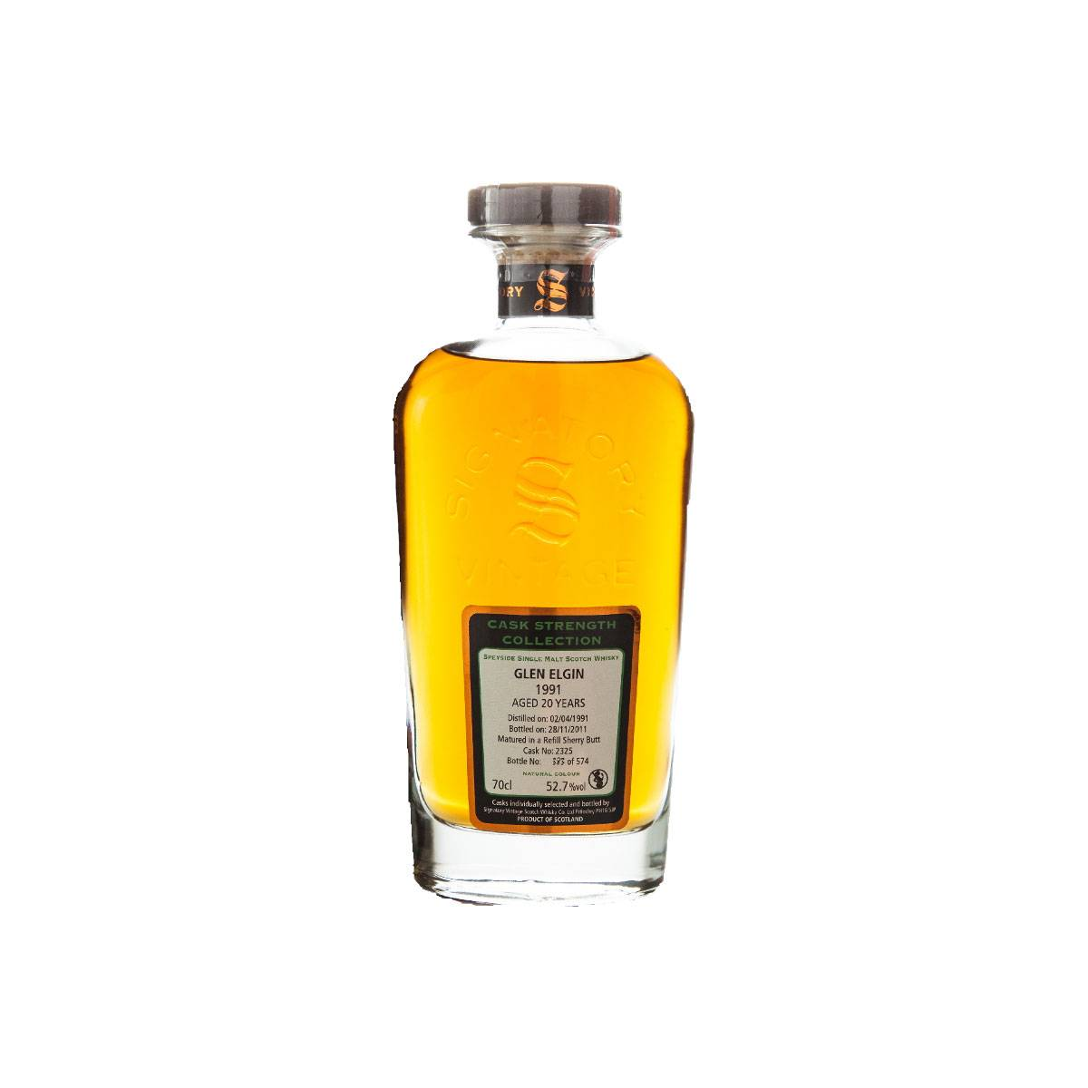 Glen Elgin Cask Strength Collection 1991 20 Years Single Malt Whisky