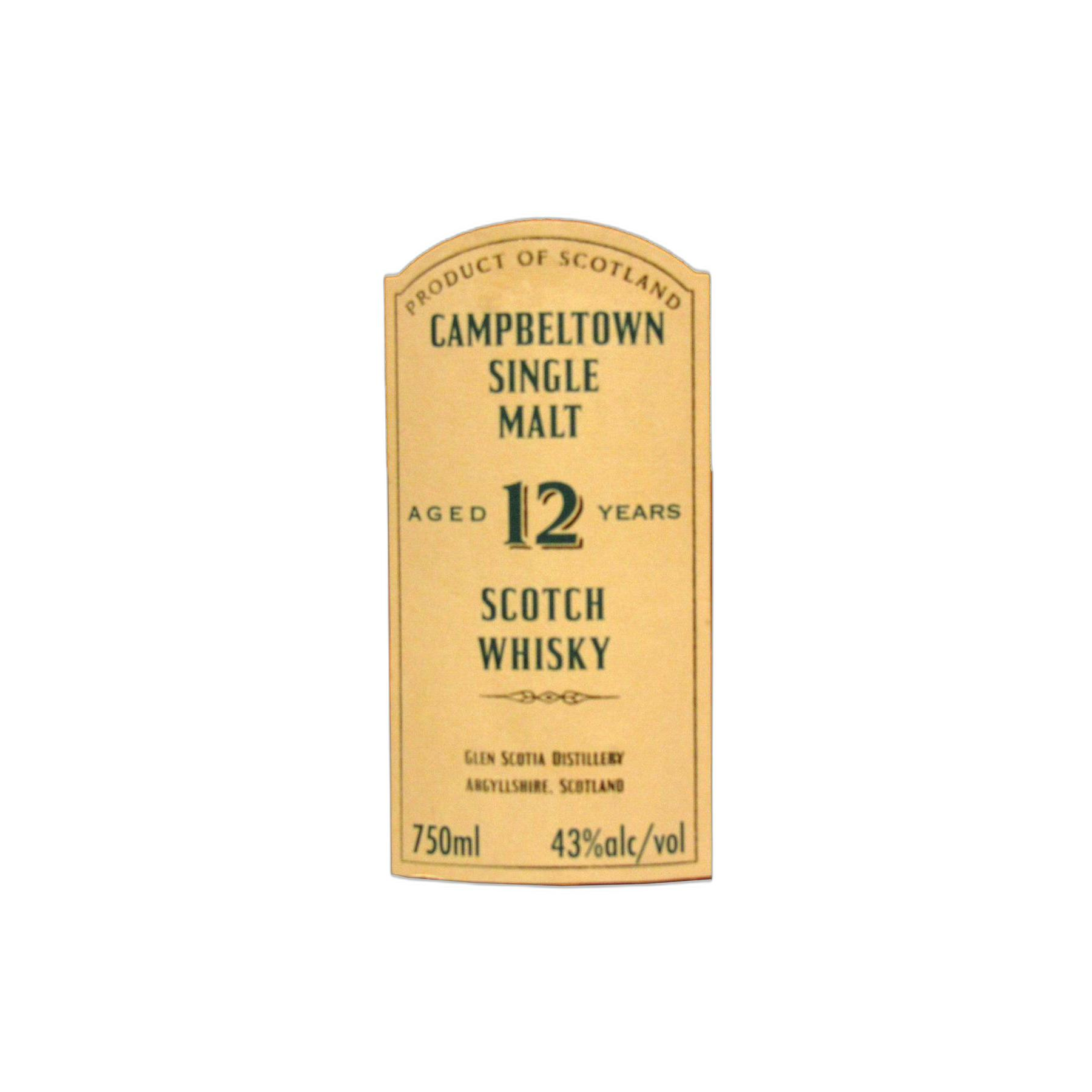 Glen Scotia 12 Years Single Malt Whisky 2