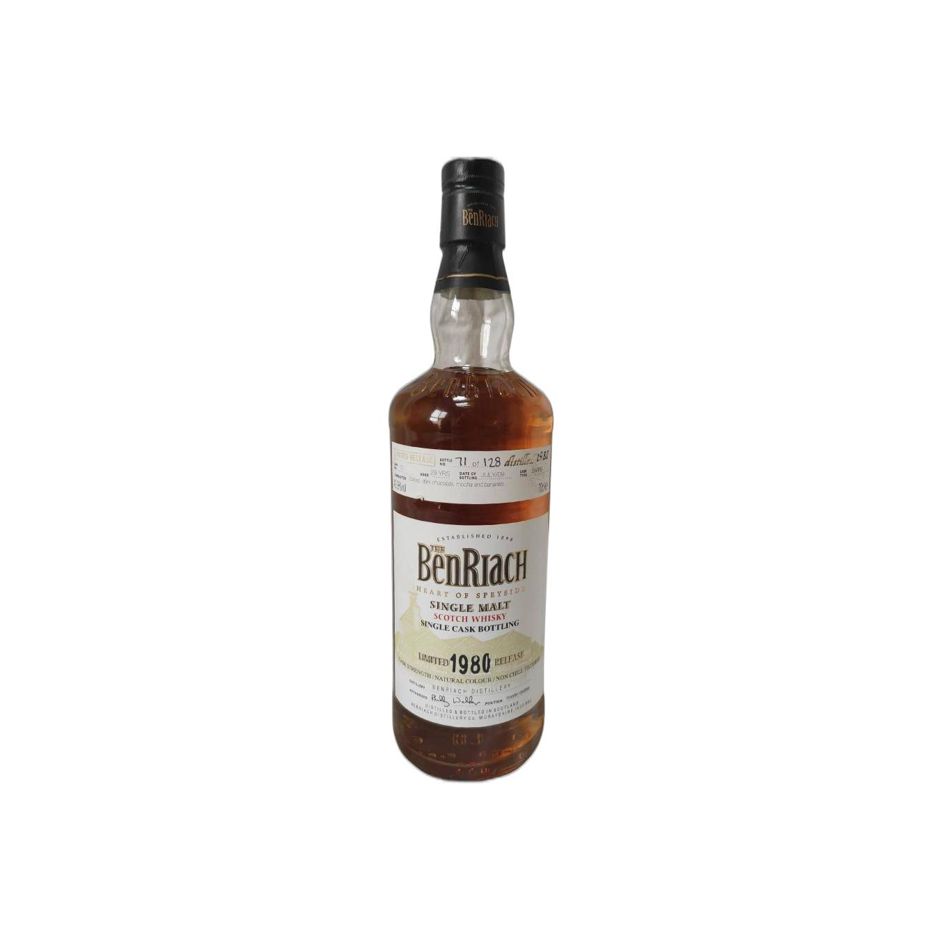 BenRiach Individual Cask Bottling 1980 29 Years Single Malt Whisky