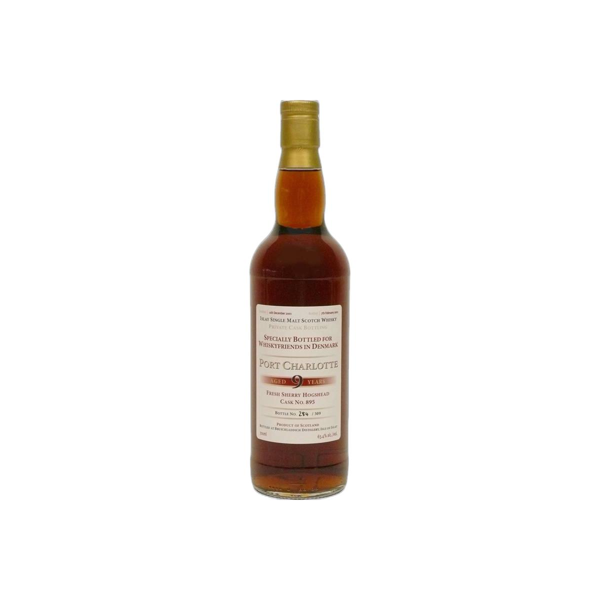 Port Charlotte 2001 9 Years Single Malt Whisky