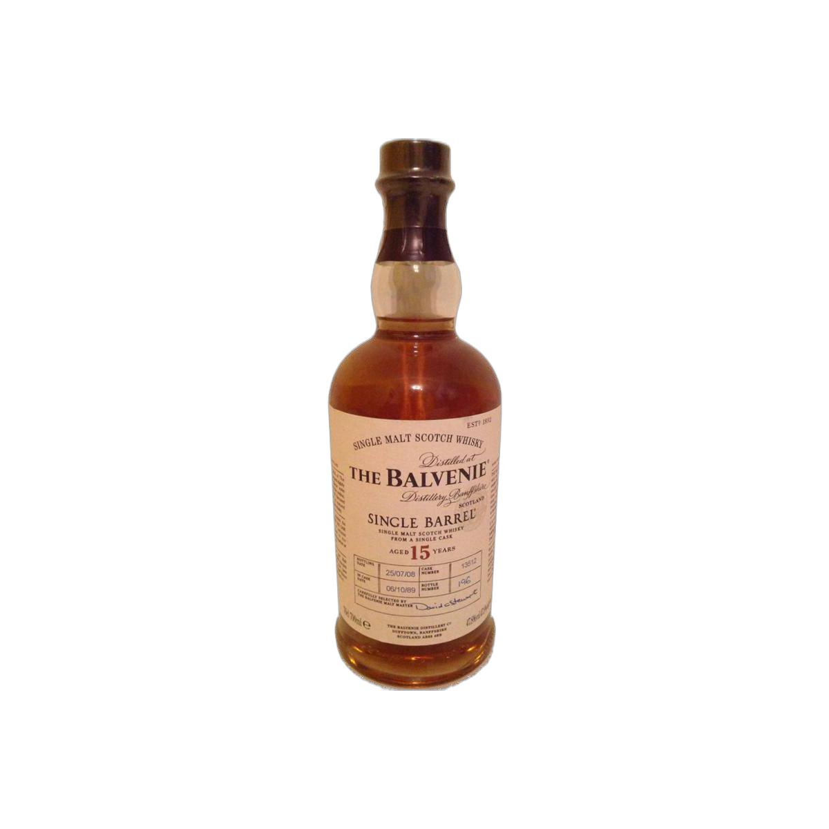 The Balvenie Single Cask 1989 15 Years Single Malt Whisky