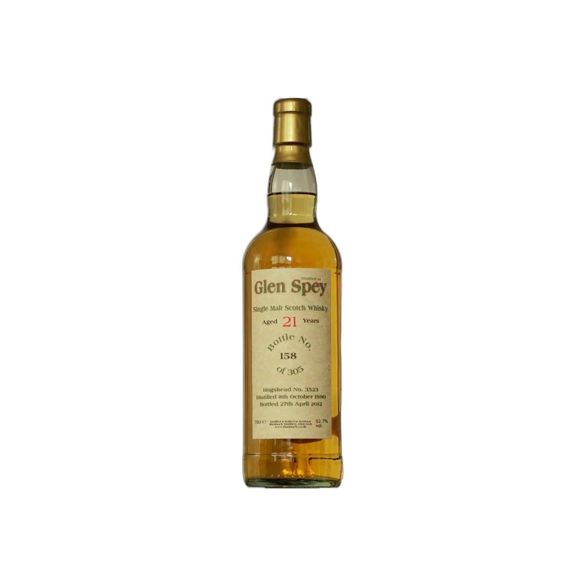 Glen Spey 1990 21 Years Single Malt Whisky