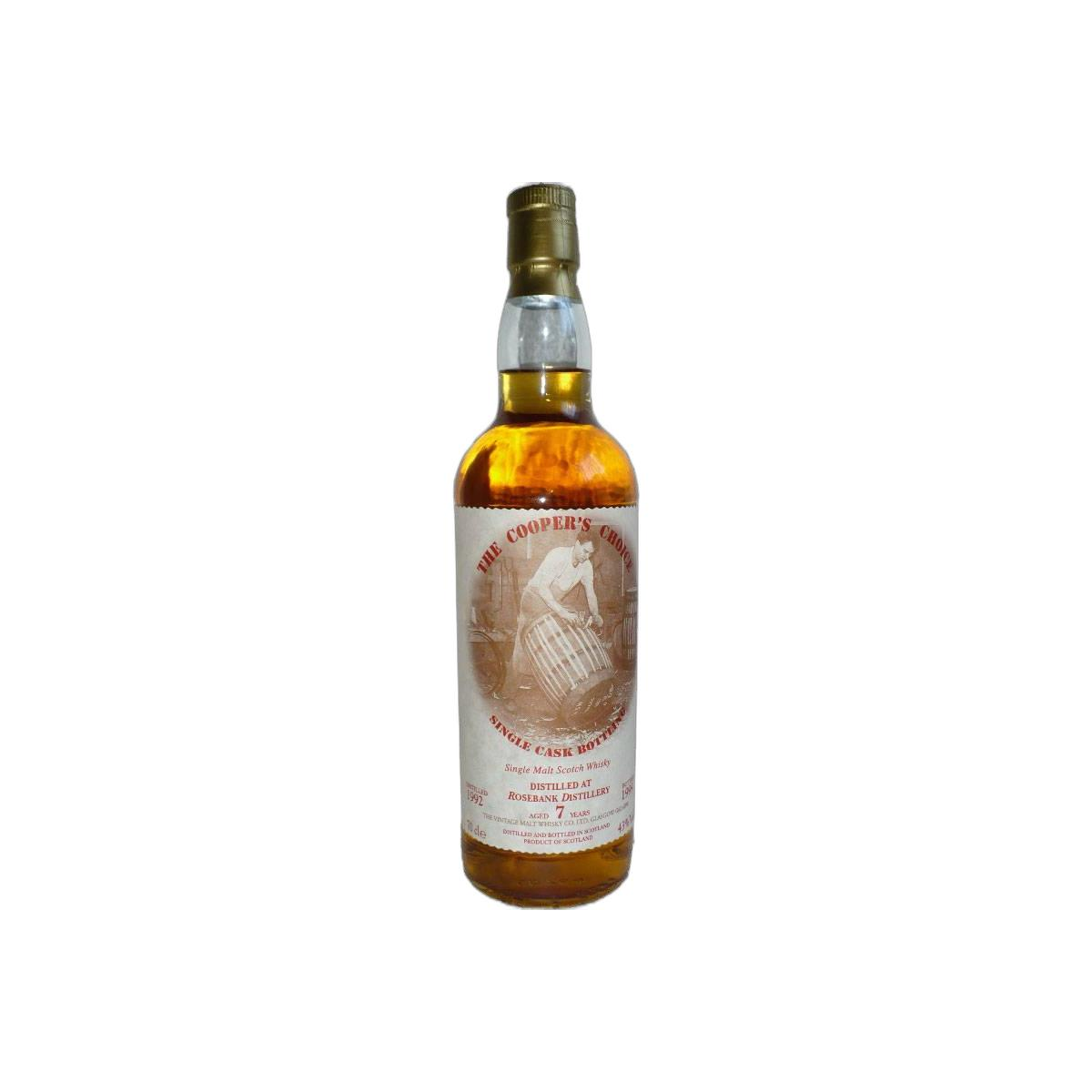 Rosebank The Cooper's Choice 1992 7 Years Single Malt Whisky