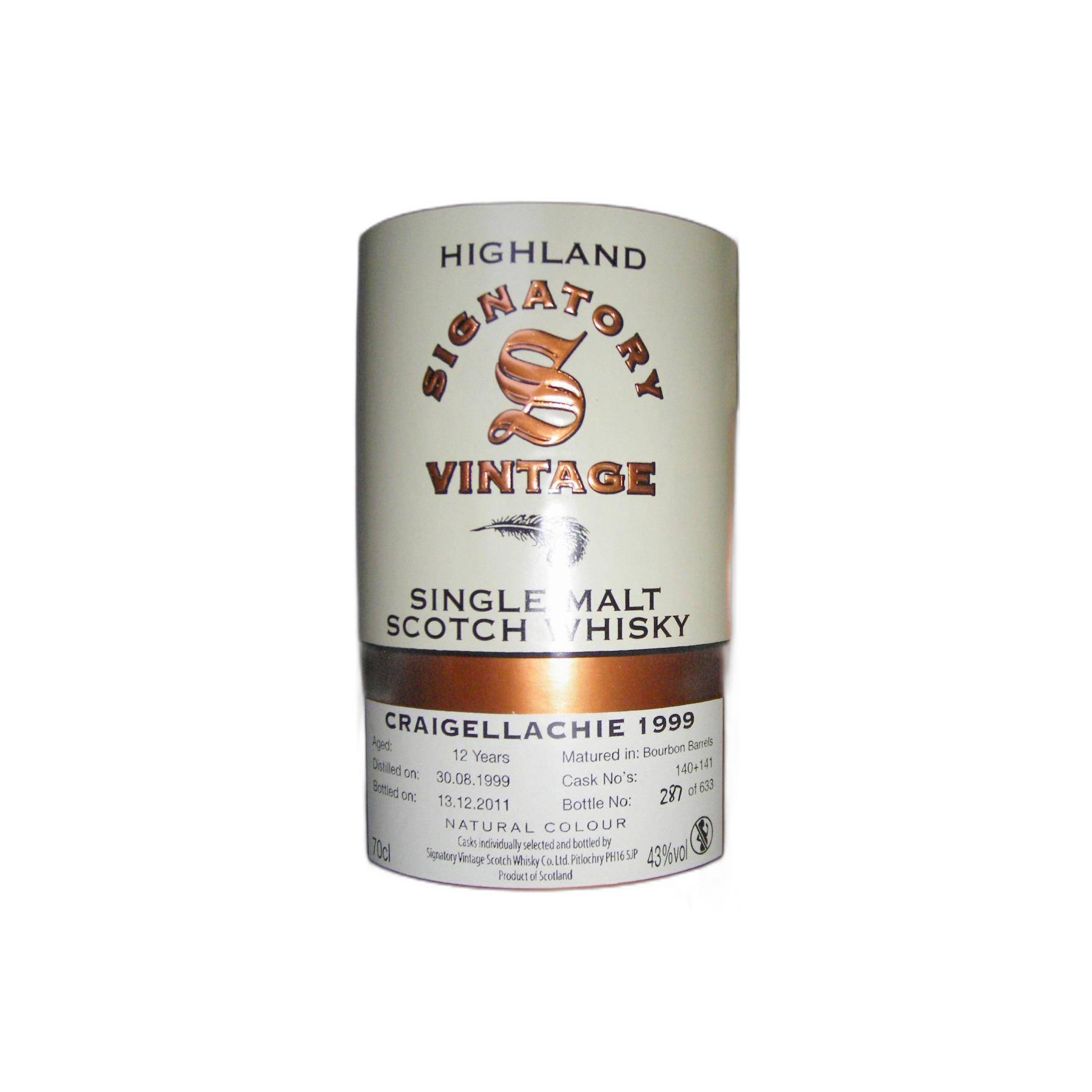 Craigellachie Vintage Collection 1999 12 Years Single Malt Whisky