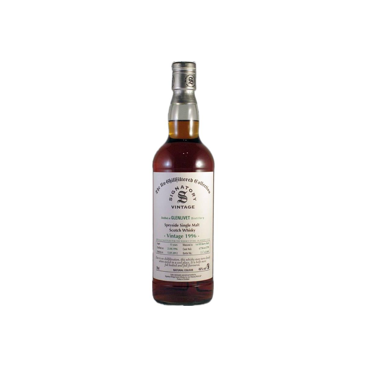 The Glenlivet The Un-Chillfiltered Collection 1996 15 Years Single Malt Whisky