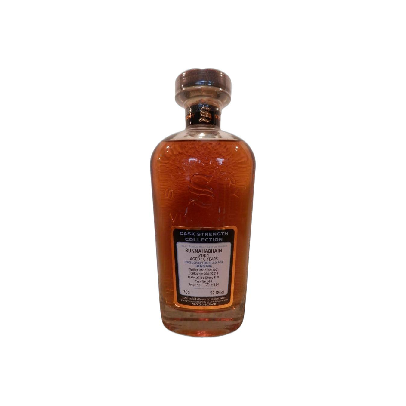 Bunnahabhain Cask Strength Collection 2001 10 Years Single Malt Whisky