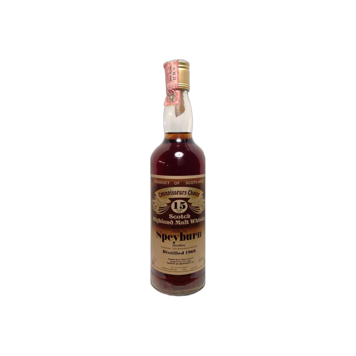 Spey Connoisseurs Choice 1968 15 Years Single Malt Whisky