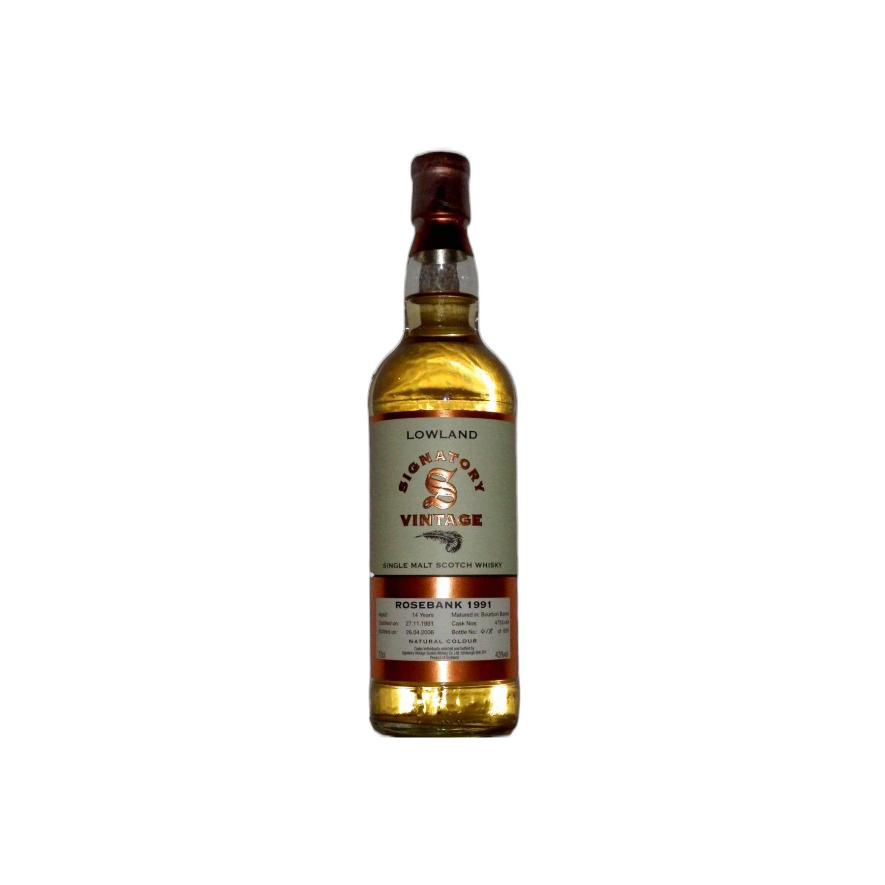 Rosebank Vintage Collection 1991 14 Years Single Malt Whisky 2