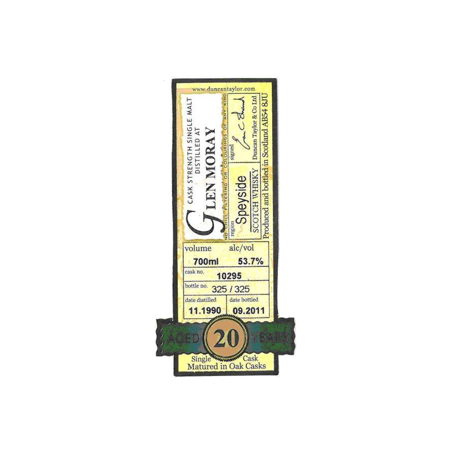 Glen Moray Rare Auld 1990 20 Years Single Malt Whisky