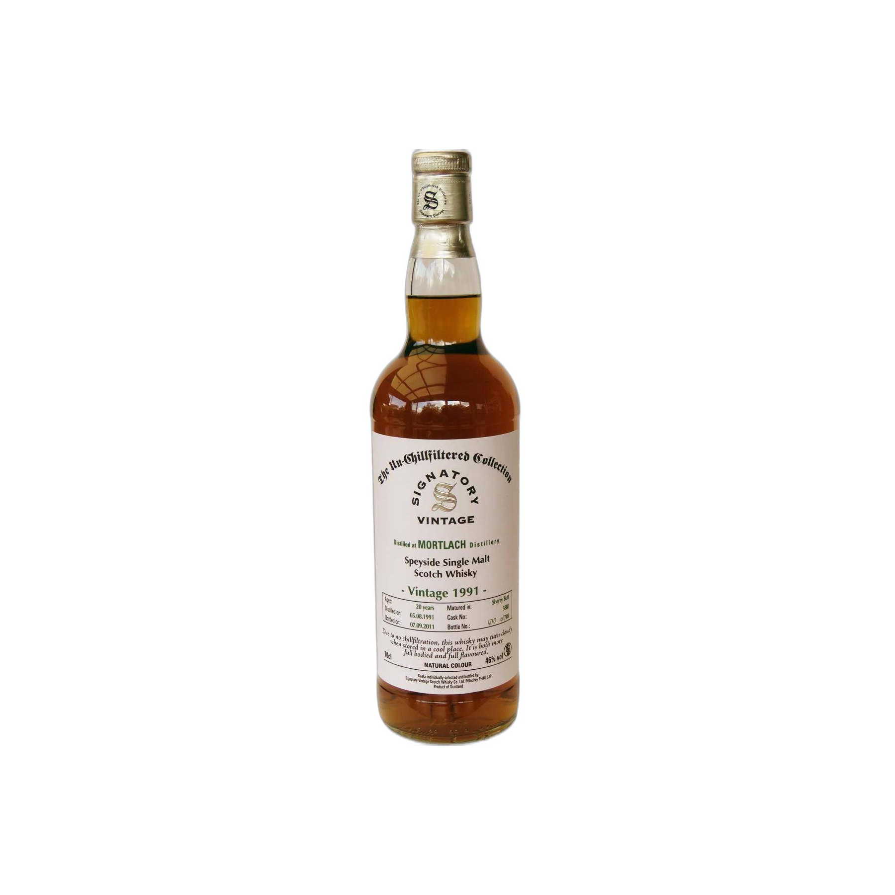 Mortlach The Un-Chillfiltered Collection 1991 20 Years Single Malt Whisky