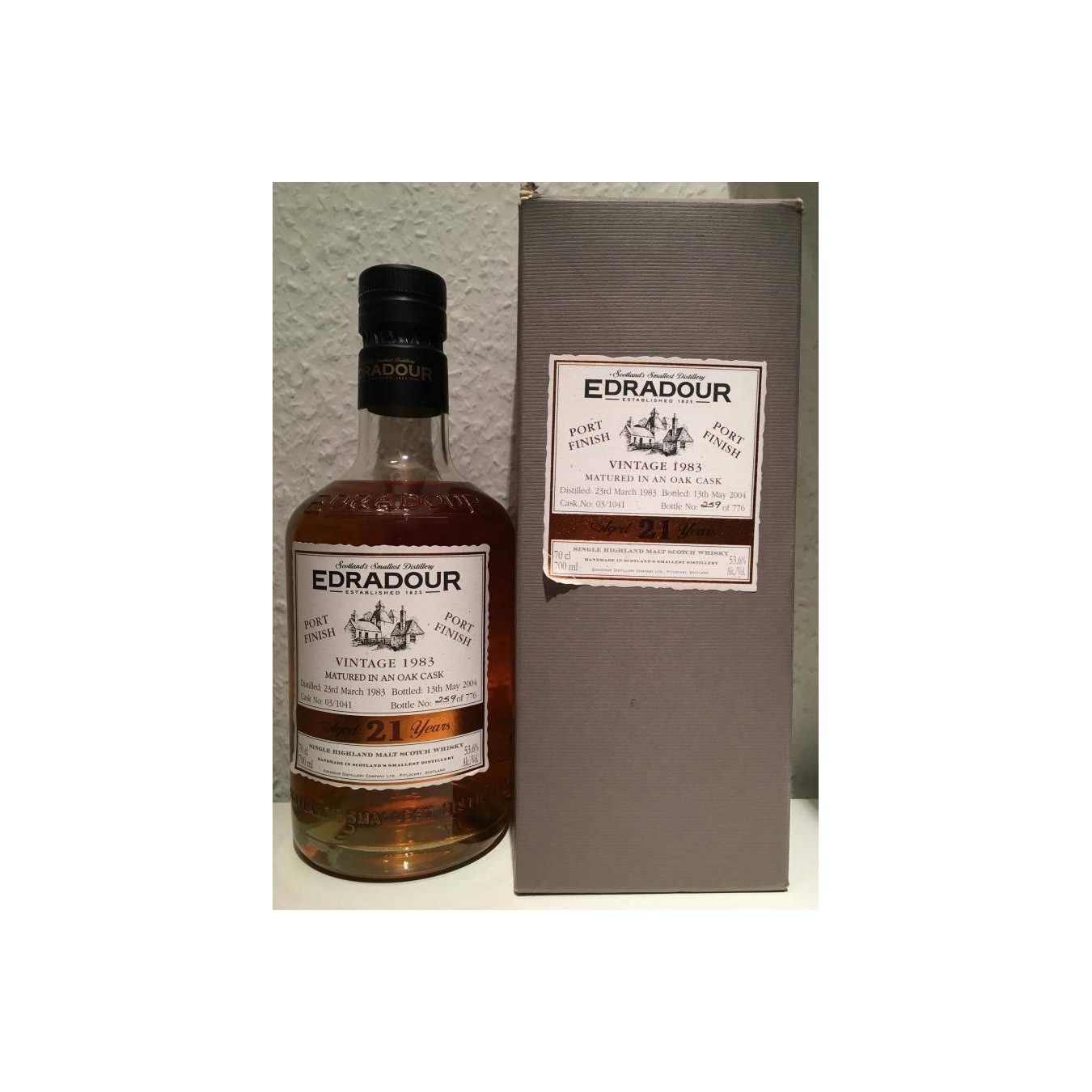 Edradour 1983 21 Years Single Malt Whisky 3