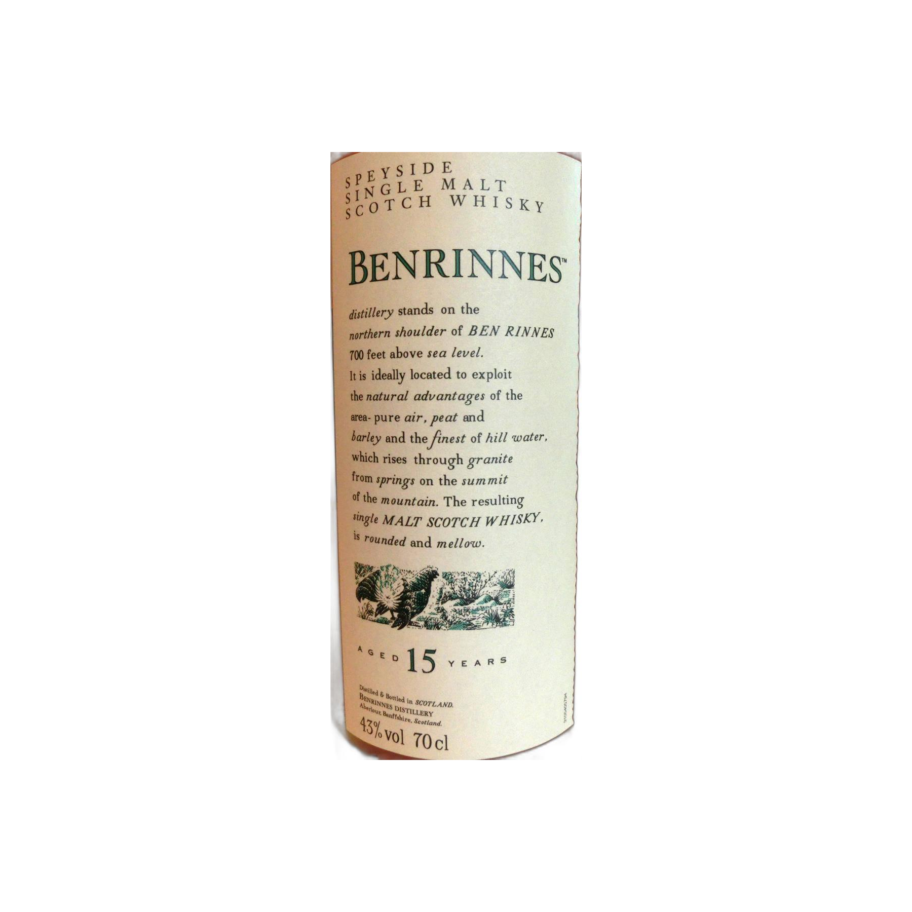 Benrinnes 15 Years Single Malt Whisky 2