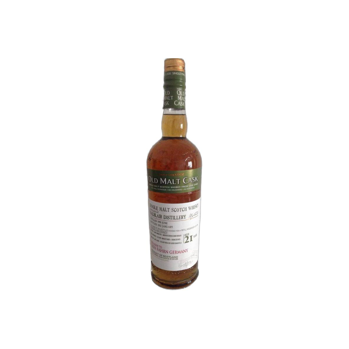 Balblair Old Malt Cask 1990 21 Years Single Malt Whisky