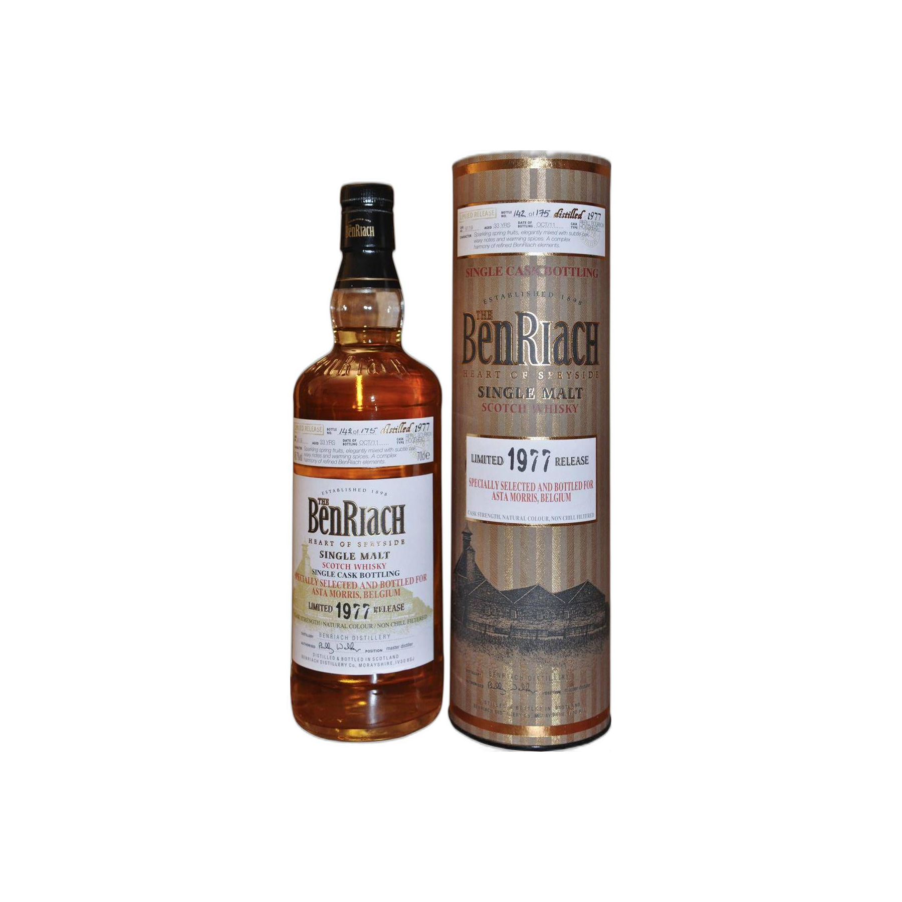BenRiach Individual Cask Bottling 1977 33 Years Single Malt Whisky 3