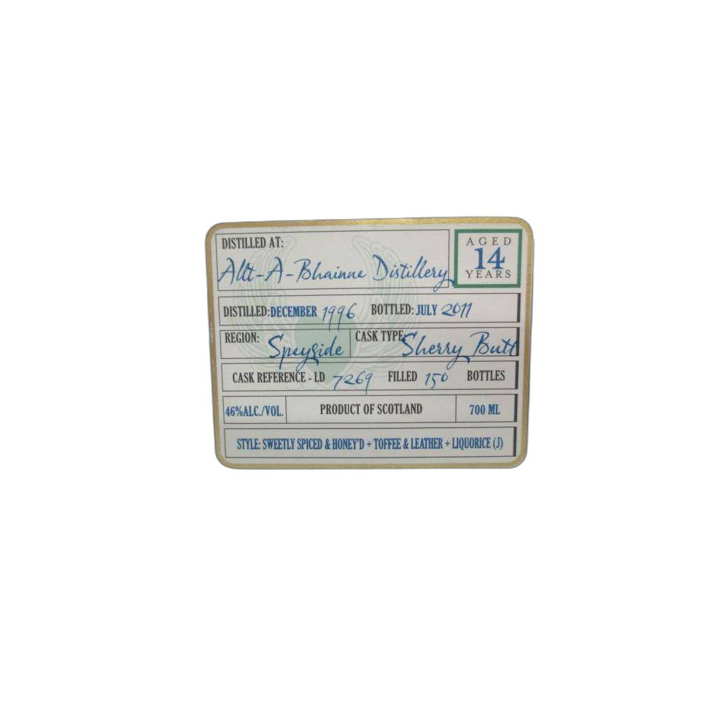 Allt-A-Bhainne 1996 14 Years Single Malt Whisky 2