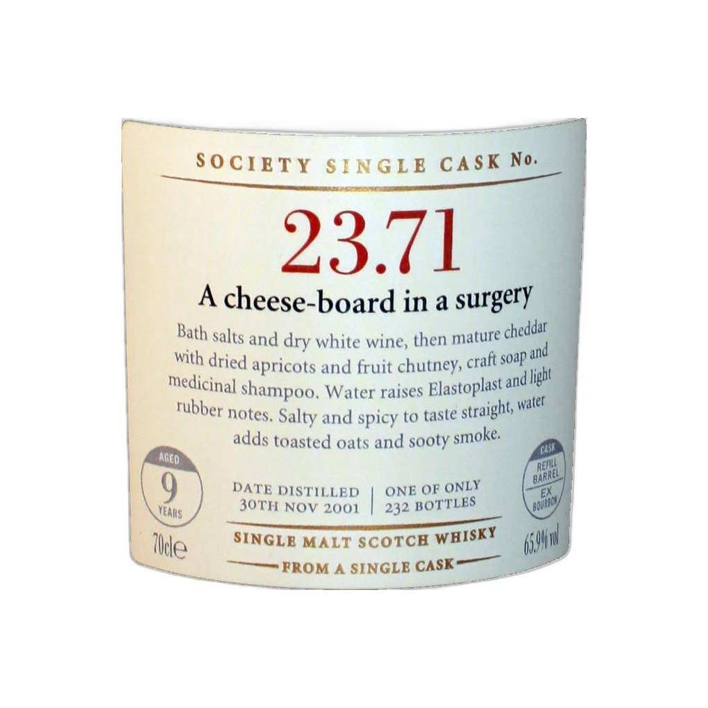 The Scotch Malt Whisky Society 2001 9 Years Single Malt Whisky 2